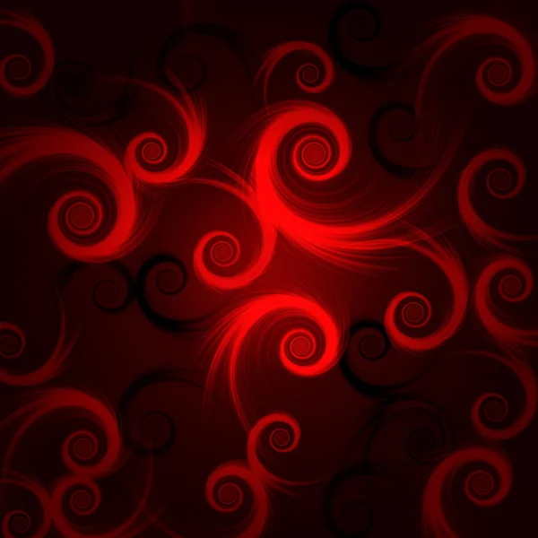 Rote und schwarze Spiralen — Stockfoto