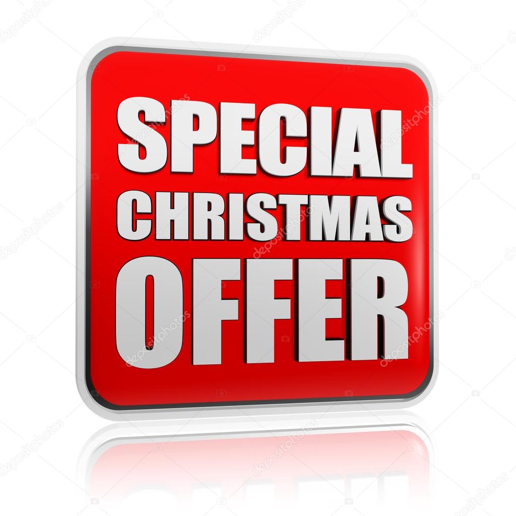 Special christmas offer banner — Stock Photo © marinini 14428039