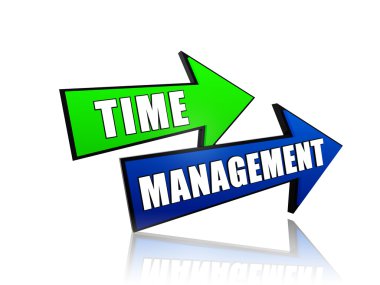 Time management in arrows clipart