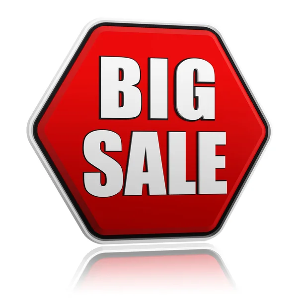 Big sale button — Stock Photo, Image