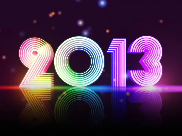 Year 2013 in colored figures — Stock Photo, Image