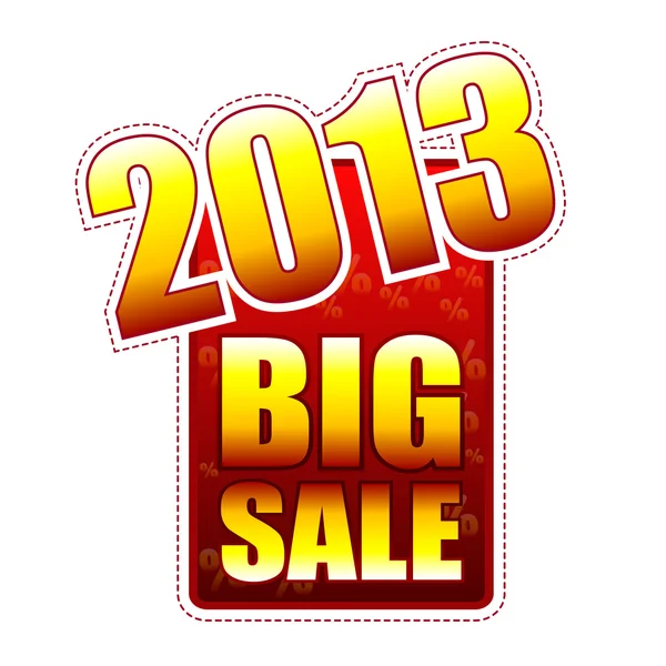 Лейбл Big sale 2013 года — стоковое фото