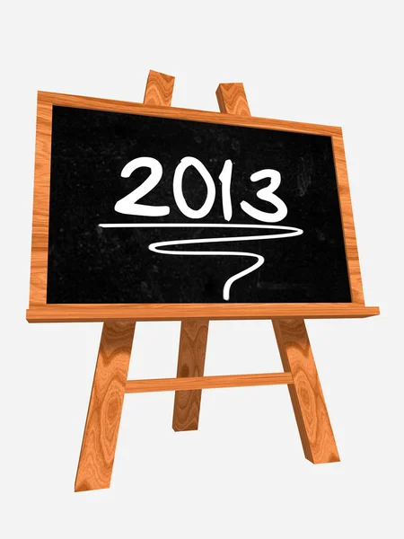 Year 2013 on blackboard — Stock Photo, Image