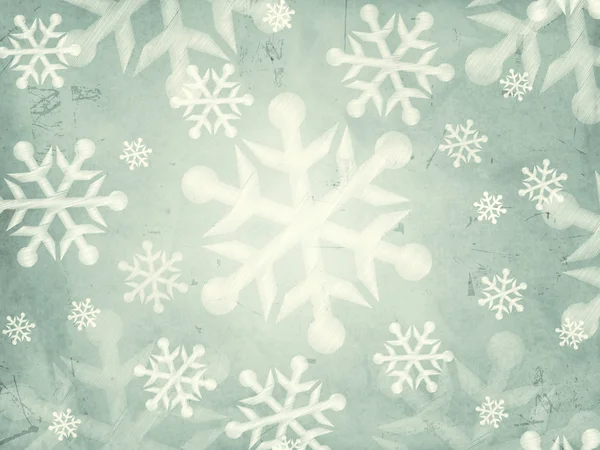 Abstract grey background with snowflakes — Stock Photo, Image