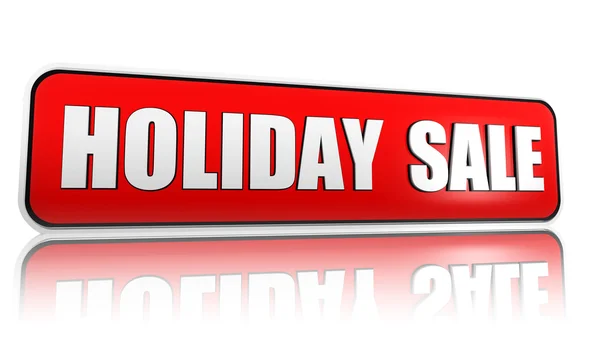 Holiday sale red banner — Stock Photo, Image