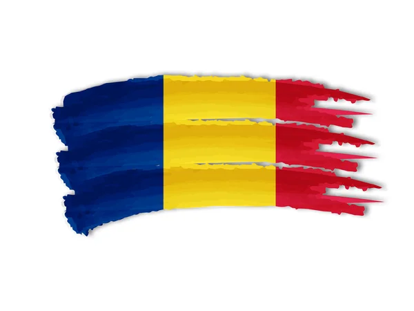 Romanian flag drawing — Stock Photo, Image