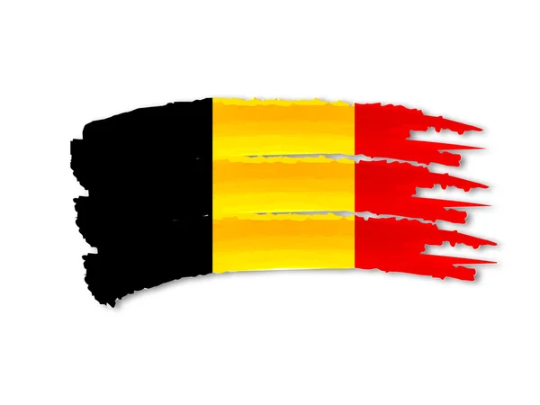 Belgická vlajka kresba — Stock fotografie