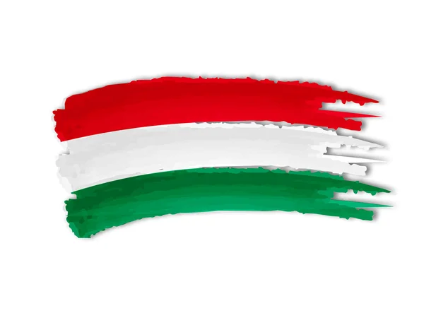 Disegno bandiera ungherese — Foto Stock