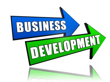 business development in arrows clipart