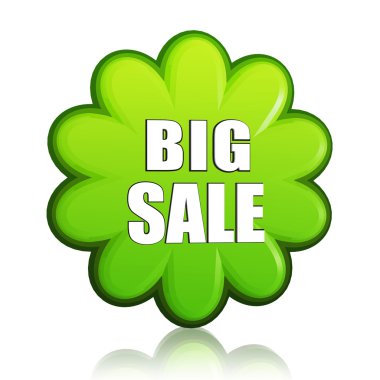 Big spring Satılık yeşil çiçek etiketi