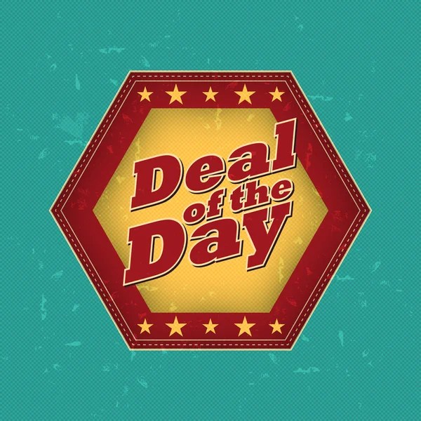 Deal of the day - retro label — Stock Photo, Image