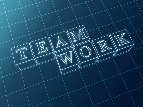 Teamwork cubes — Stock Photo, Image
