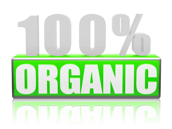 100 porcentagens orgânico — Fotografia de Stock