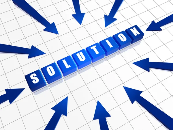 Solution and arrows — Stock Photo, Image