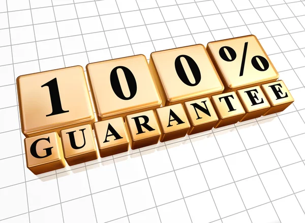 100 percent guarantee — Stock Photo, Image