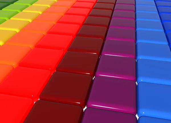 Cubes de couleur 3d — Photo