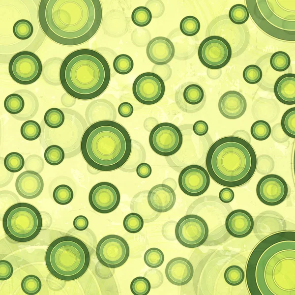 Retro bakgrunden med gröna cirklar — Stockfoto