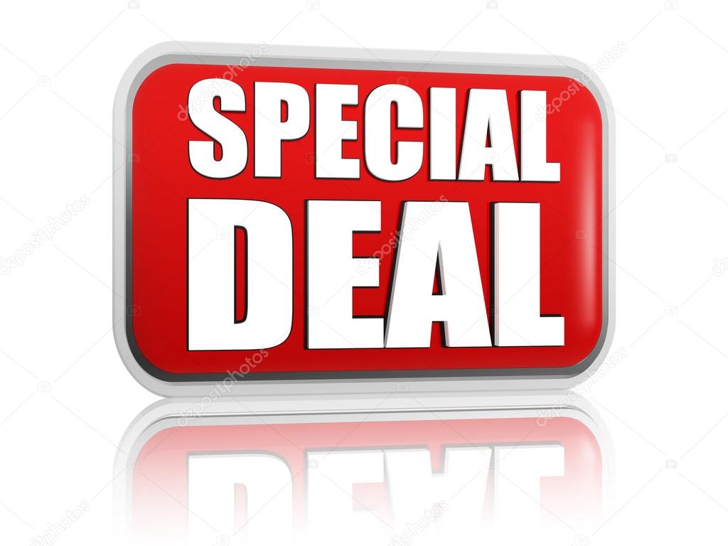 special deal red banner