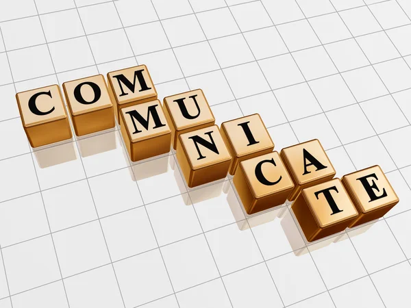 Golden communicate — Stock Photo, Image