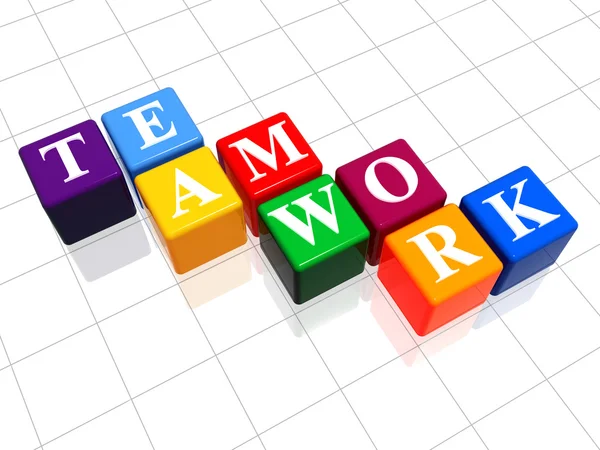 Teamwerk in kleur 2 — Stockfoto