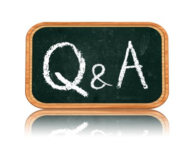 Q&A - sorular ve cevaplar blackboard afiş