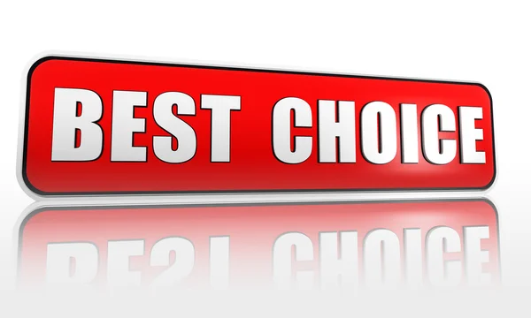 Best choice red banner — Stock Photo, Image