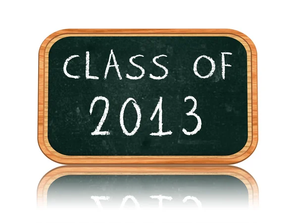 Class of 2013 on blackboard banner — Stock Photo, Image