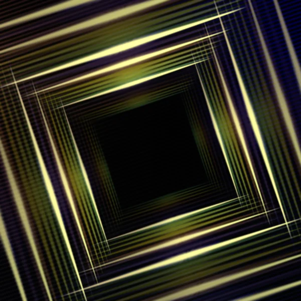 Abstrakter grüner Hintergrund mit leuchtenden bunten Quadraten — Stockfoto