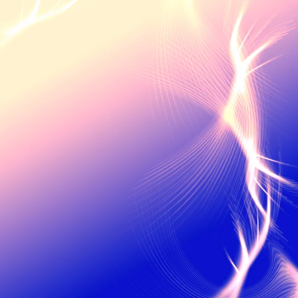 Beige rosa blauer Hintergrund mit Lichtern und Linien — Stockfoto
