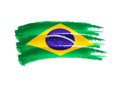 Brazilian flag clipart