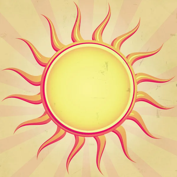 Vintage sun — Stock Photo, Image