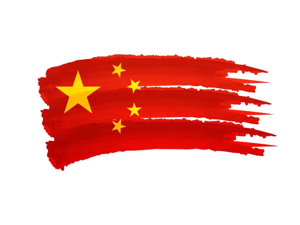 China-Flagge — Stockfoto