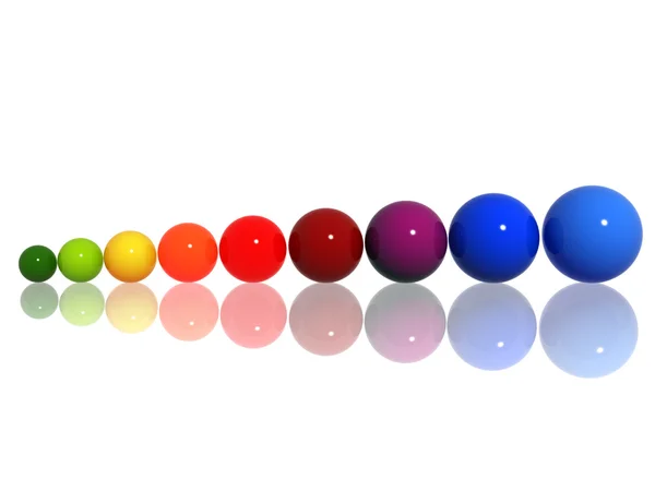 Esferas de color — Foto de Stock
