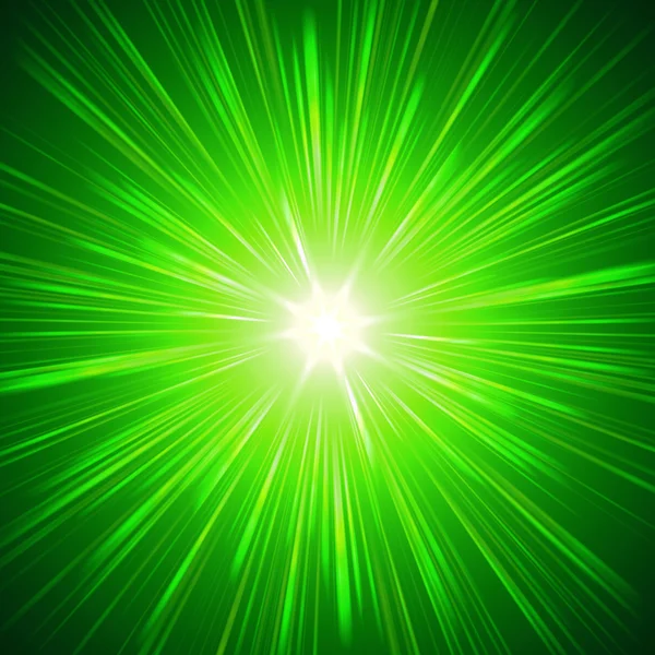 Luzes verdes brilhantes — Fotografia de Stock