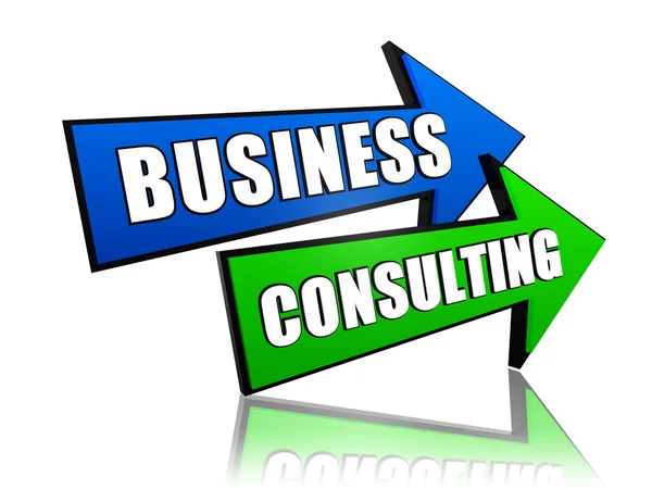 Business consulting i pilar — Stockfoto