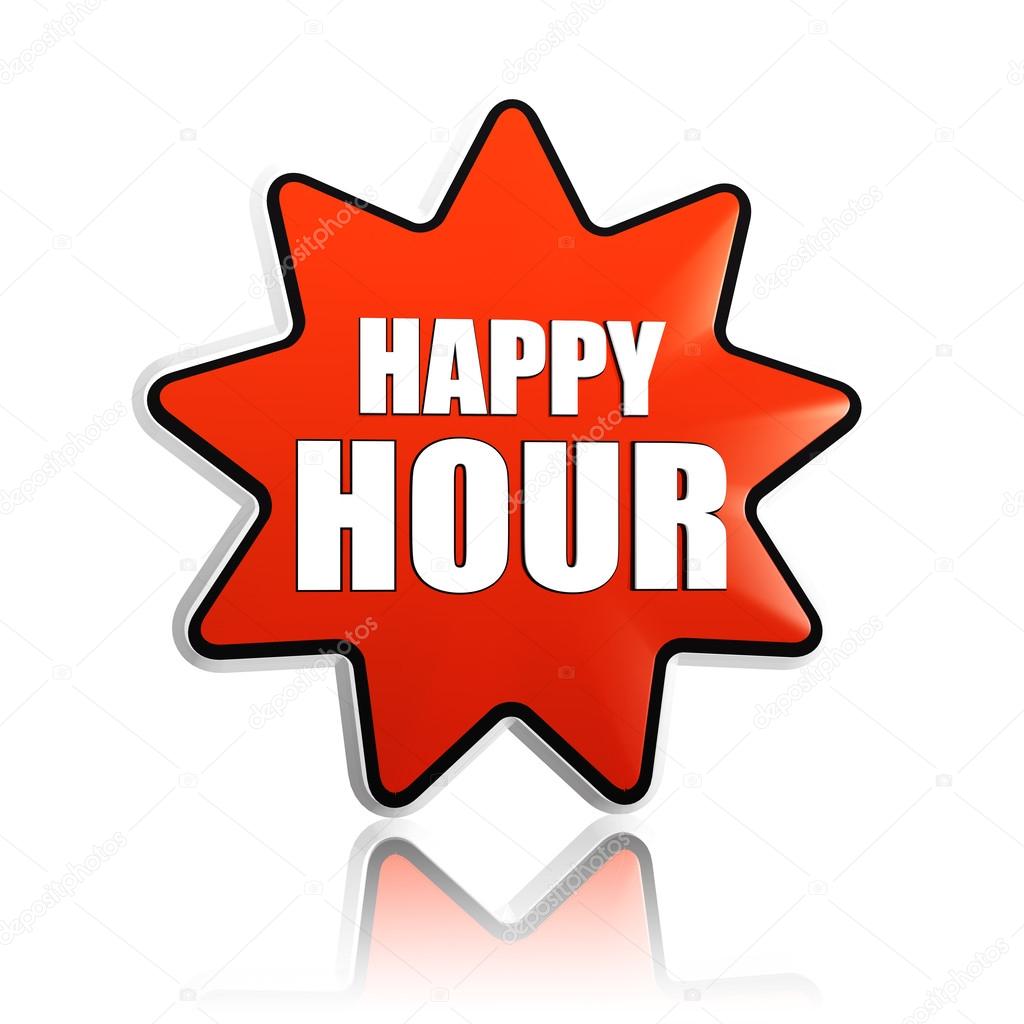 Happy hour in red star banner