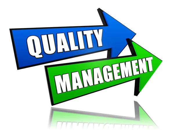 Quality management in arrows — Stock Photo, Image