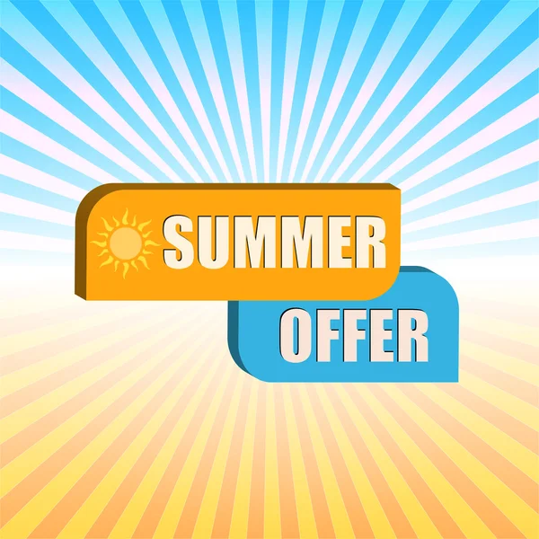 Summer offer over rays — Stock Photo, Image