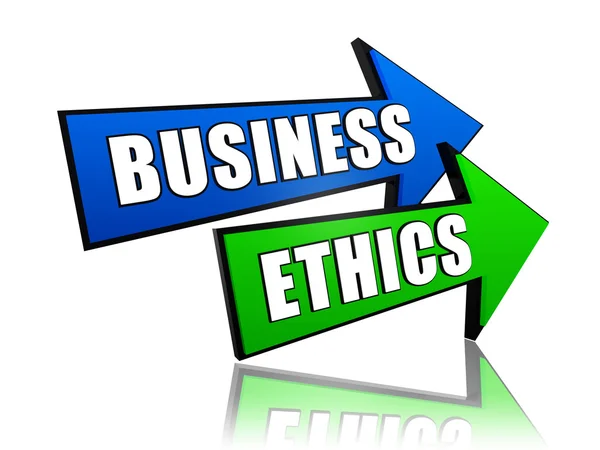 Business ethics in arrows — Stock Photo, Image