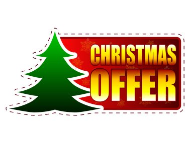 Yılbaşı teklif ve Noel ağacına kar taneleri ile Kızıl Bayrak