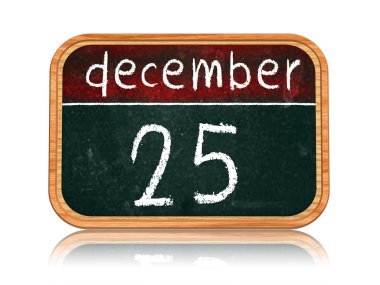 25 Aralık'ta blackboard afiş