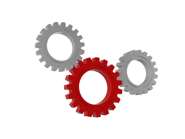 Gear wheels symbols isolated — Stock Photo, Image