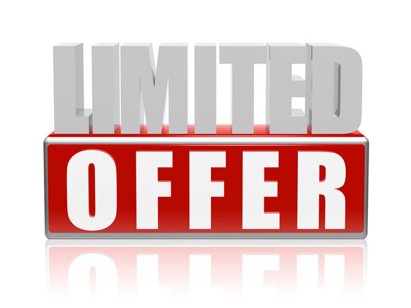 Ограниченное предложение в трехмерных буквах и блоках
