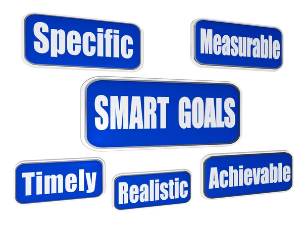 Smart Goals - blaue Banner für Geschäftskonzepte — Stockfoto