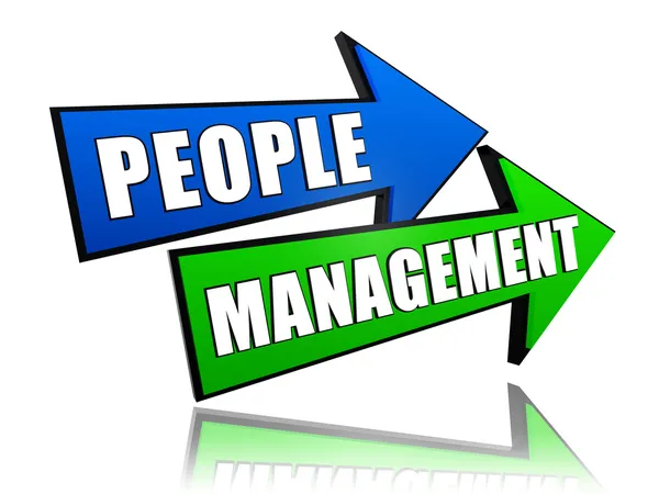 People management in arrows — Stock Photo, Image