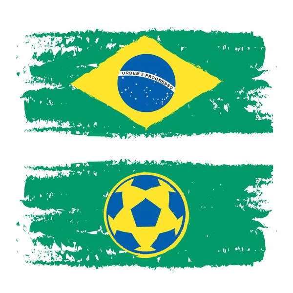 Brazília Labdarúgás banner — Stock Fotó