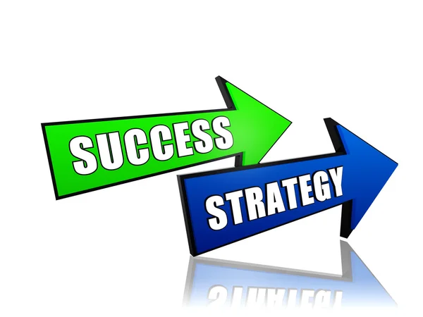 Success and strategy in arrows — Stock Photo, Image