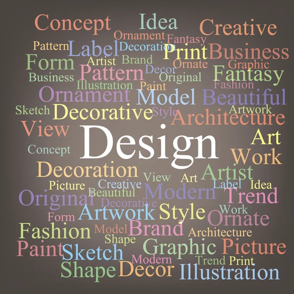 Tagcloud design — Vetor de Stock