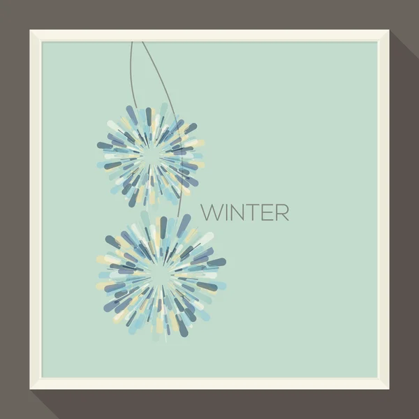 soyut pastel renkli kar taneleri ile bir poster. vektör illustrat
