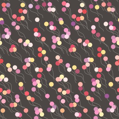 renkli balonlar ile sorunsuz geçmiş. vektör çizim